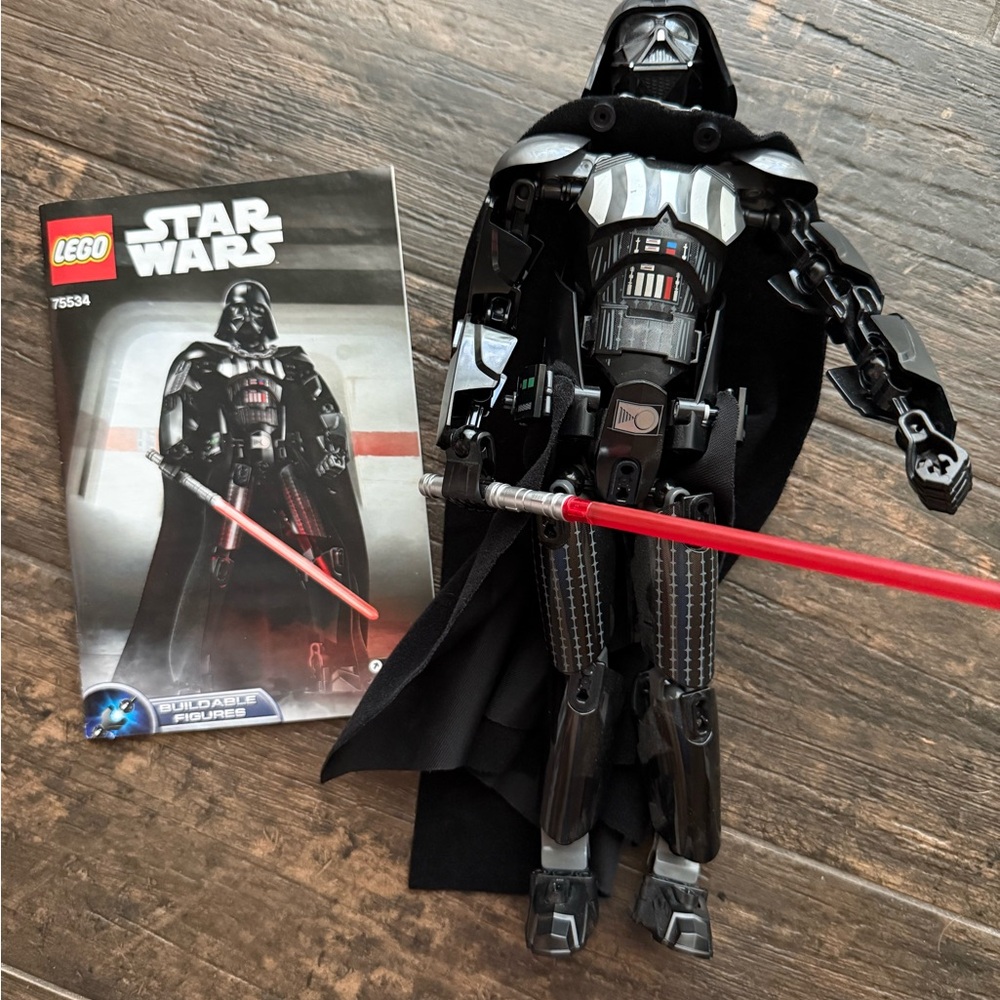 Lego Black and Red Building Set Darth Vader includes manual but no box